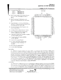 Datasheet  TMS34010FNL-40