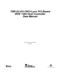 Datasheet  TSB12LV23
