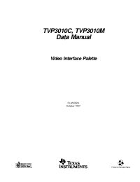 Datasheet  TVP3010C