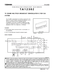 Datasheet  TA1230Z