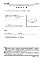 Datasheet  TA8007F