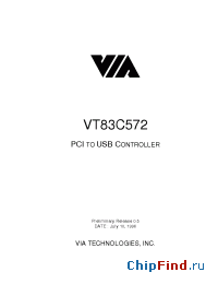 Datasheet  VT83C572
