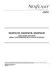 Datasheet  NX25F011B