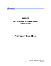 Datasheet  W6811