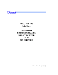 Datasheet  W83176R-732
