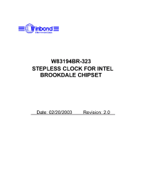 Datasheet  W83194BR-323