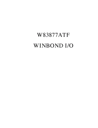 Datasheet  W83877ATF