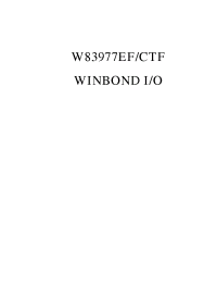 Datasheet  W83977EF
