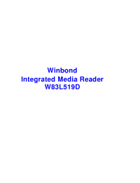 Datasheet  W83L519D