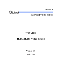 Datasheet  W9961CF