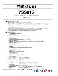 Datasheet  YSS915