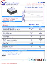 Datasheet  V630ME10