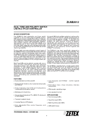 Datasheet  ZLNB2012