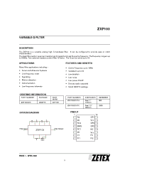 Datasheet  ZXF103