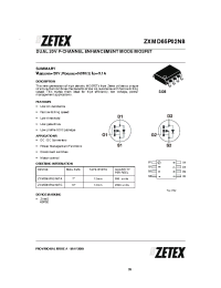 Datasheet  ZXMD65P02N8