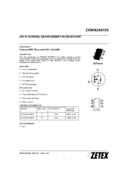 Datasheet  ZXMN2A01E6