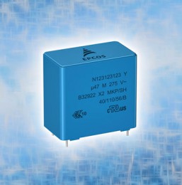 EPCOS выпускает новый, очень компактный X2 конденсатор