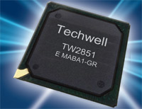 Новая микросхема Techwell TW2851 с интерфейсом VGA/LVDS