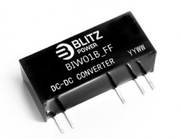 Blitz-power: Преобразователи с входным диапазоном 2:1 мощностью 1 и 2 Вт с изолированными выходами