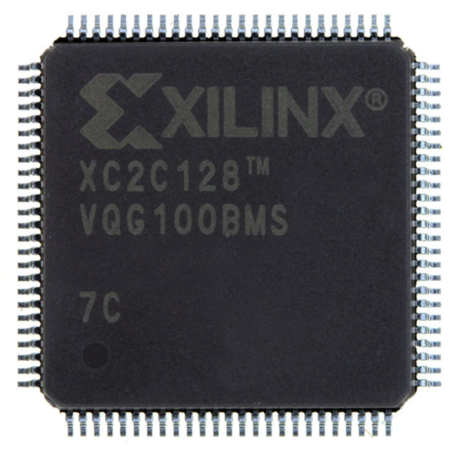 XC2C128-7VQG100C - IC CR-II CPLD 128MCELL 100-VQFP.